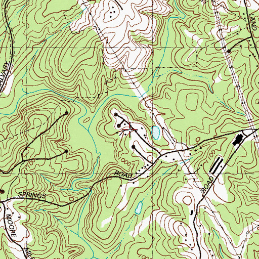 Topographic Map of Marlette Heights, GA
