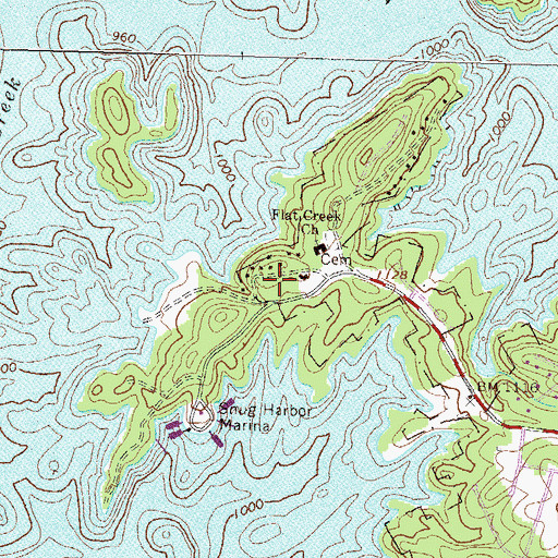 Topographic Map of McClure, GA
