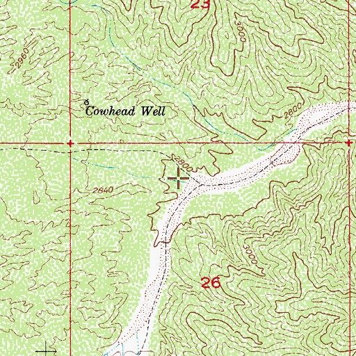 Topographic Map of Bloodsucker Wash, AZ
