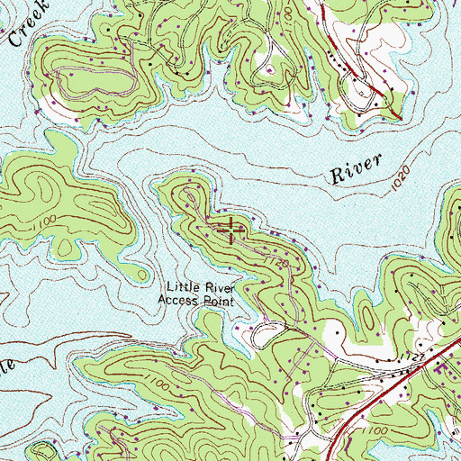 Topographic Map of Northlake, GA