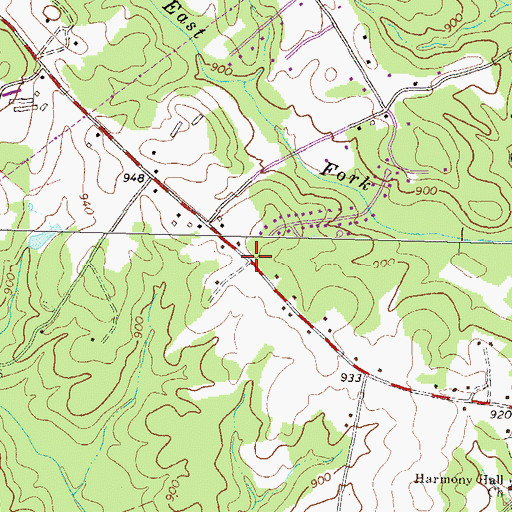 Topographic Map of Pool School (historical), GA