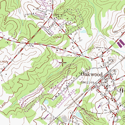 Topographic Map of Quail Run, GA