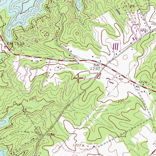 Topographic Map of Raintree West, GA
