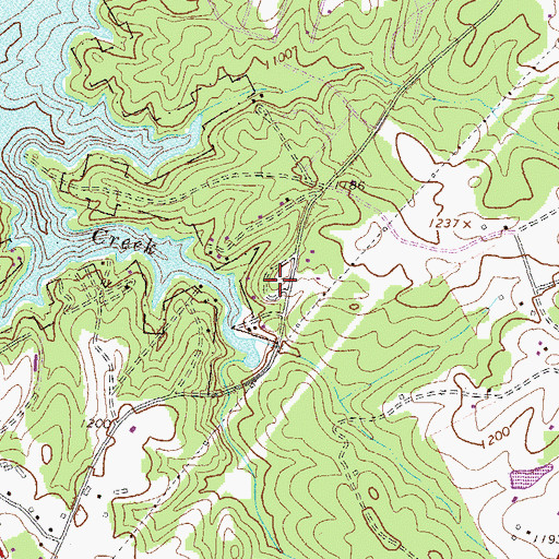 Topographic Map of Reed, GA
