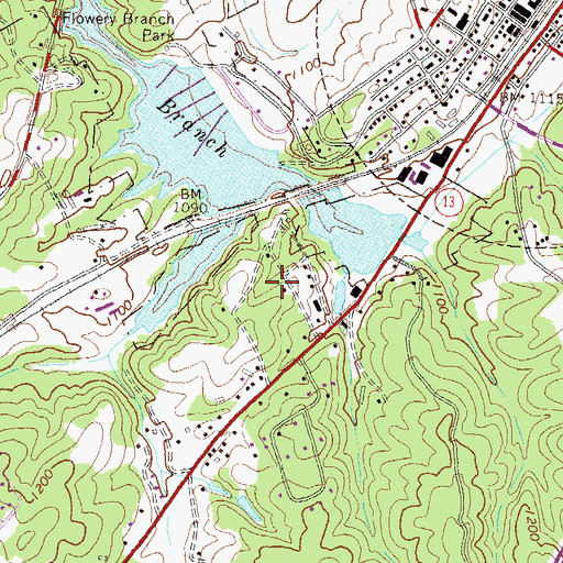 Topographic Map of Wayne, GA