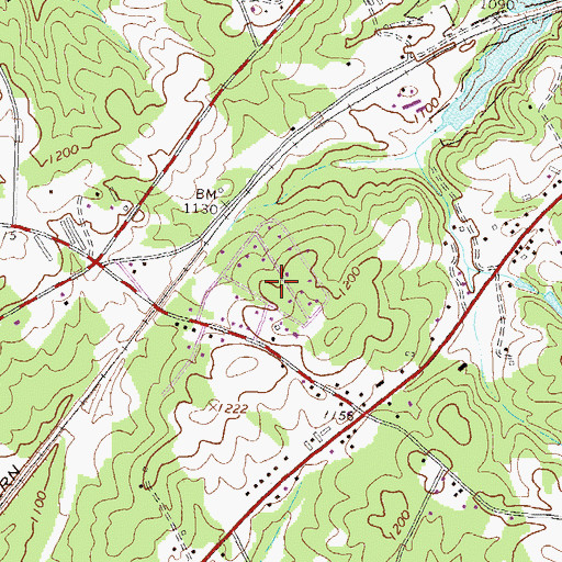 Topographic Map of Woodbridge, GA