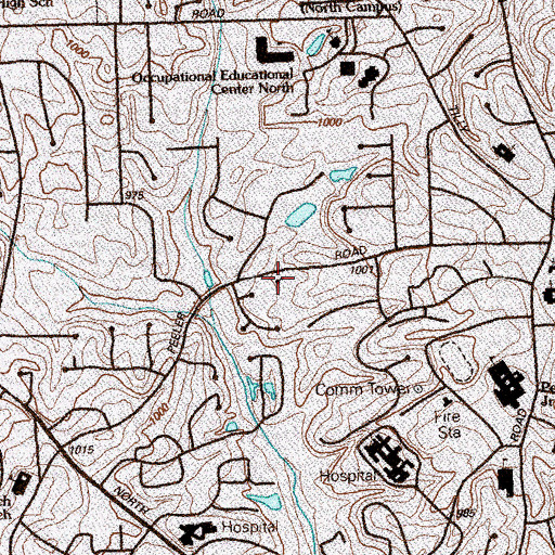 Topographic Map of Korean Church of Atlanta, GA