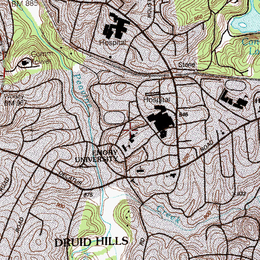 Topographic Map of William R Cannon Chapel, GA