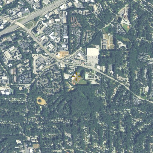 Aerial/Satellite Image of Adams Stadium, GA