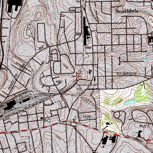 Topographic Map of Ingleside, GA