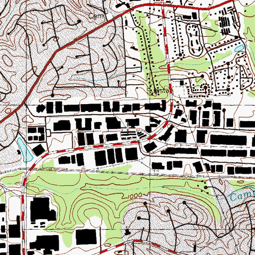 Topographic Map of Royal Atlanta Business Park, GA