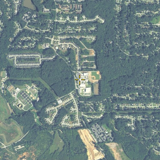 Aerial/Satellite Image of Walker High School, GA