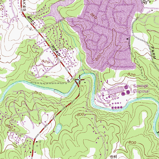 Topographic Map of Flakes Mill (historical), GA