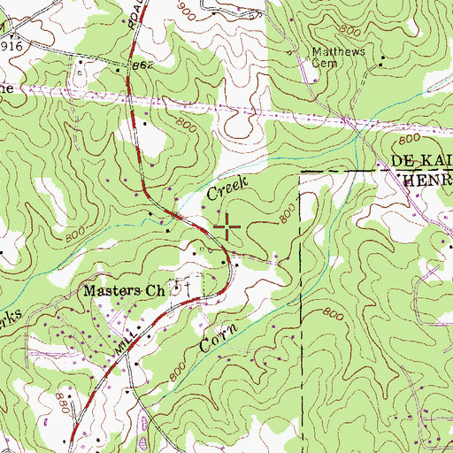 Topographic Map of Mimosa Hill Park, GA