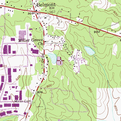 Topographic Map of Smiths Lake, GA