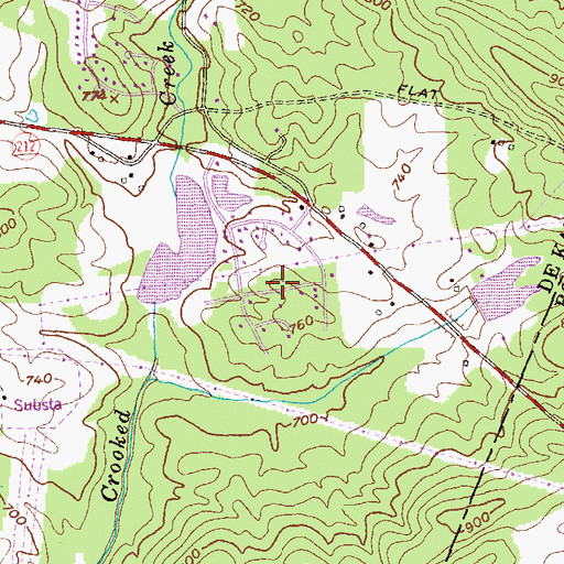 Topographic Map of Browns Mill Lake, GA