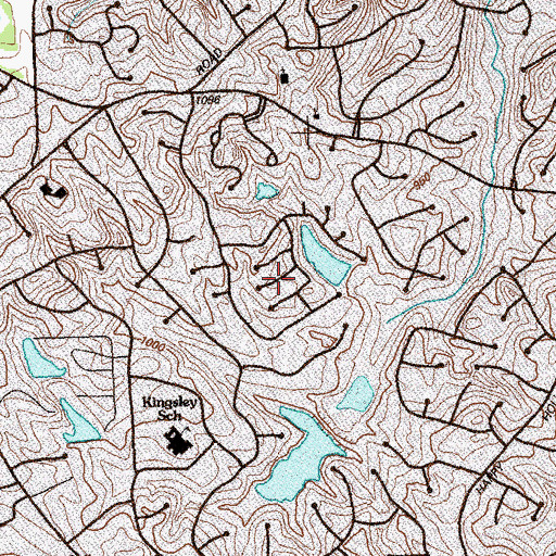 Topographic Map of Littlebrooke Farm, GA