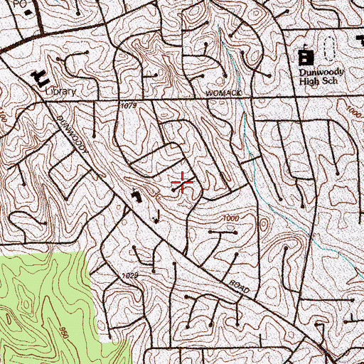 Topographic Map of Springfield, GA