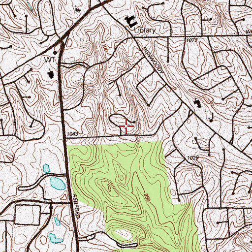 Topographic Map of Valley View, GA