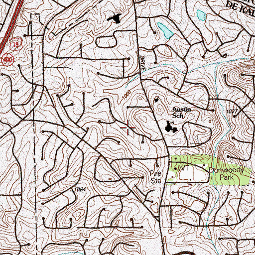 Topographic Map of Verdon Forest, GA