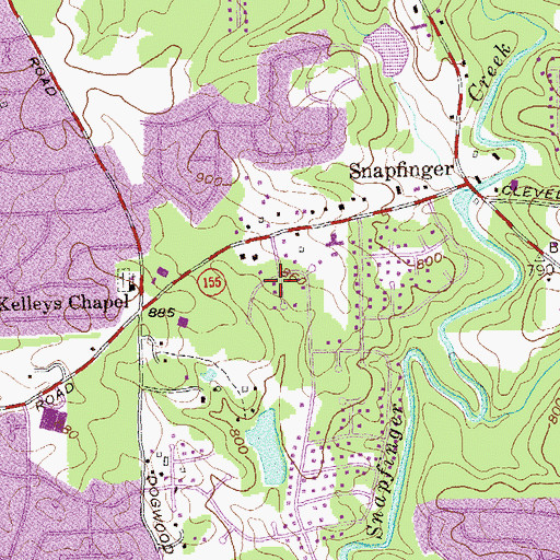 Topographic Map of Benton Harbor, GA