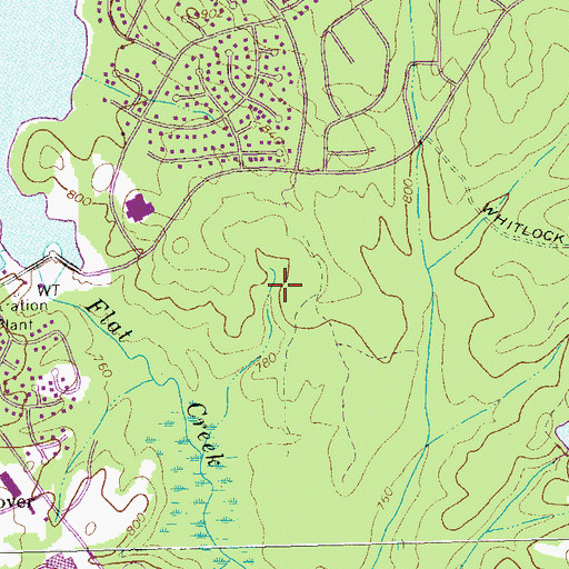 Topographic Map of Braelinn Courts, GA