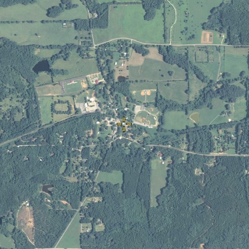 Aerial/Satellite Image of Brooks Post Office, GA