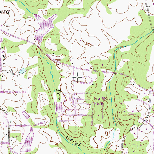 Topographic Map of Cornerstone Church, GA