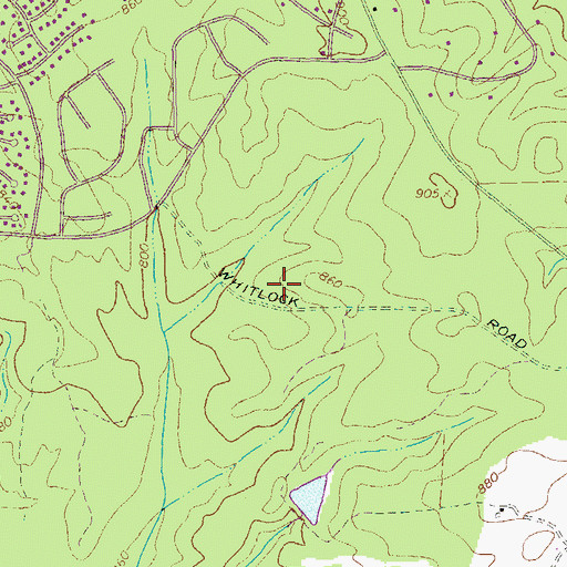 Topographic Map of Everhill, GA