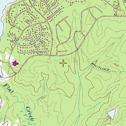 Topographic Map of Lake Forest Glen, GA