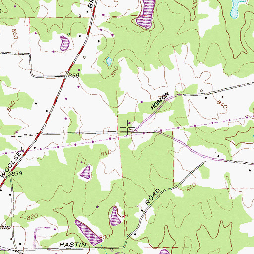Topographic Map of Longino School (historical), GA