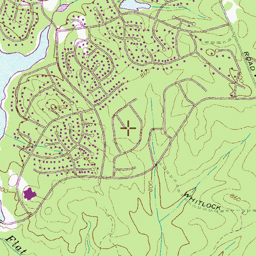 Topographic Map of McIntosh Corner, GA