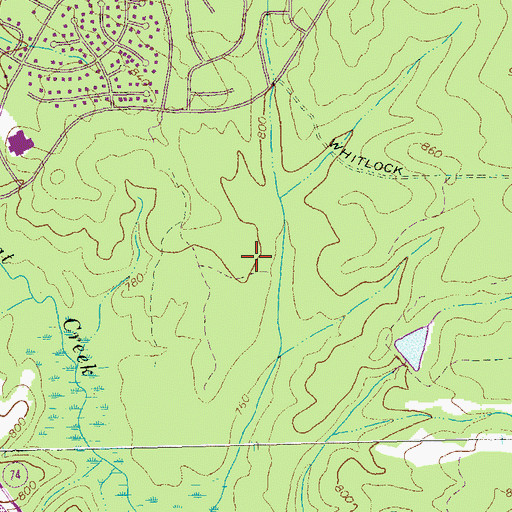 Topographic Map of Ridgefield, GA