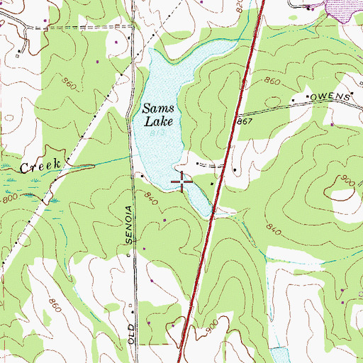 Topographic Map of Shannon, GA
