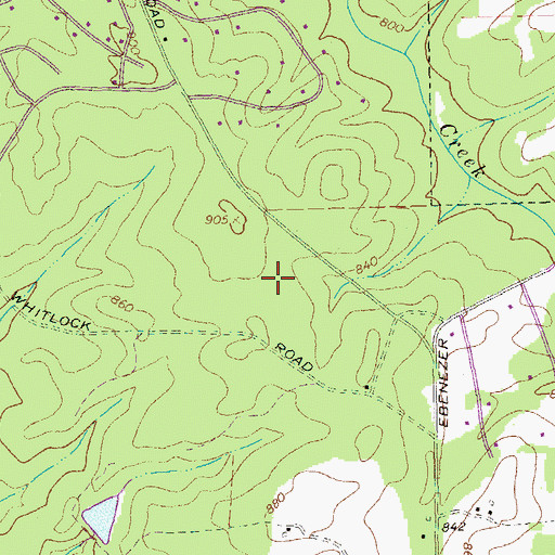 Topographic Map of Tapestry, GA