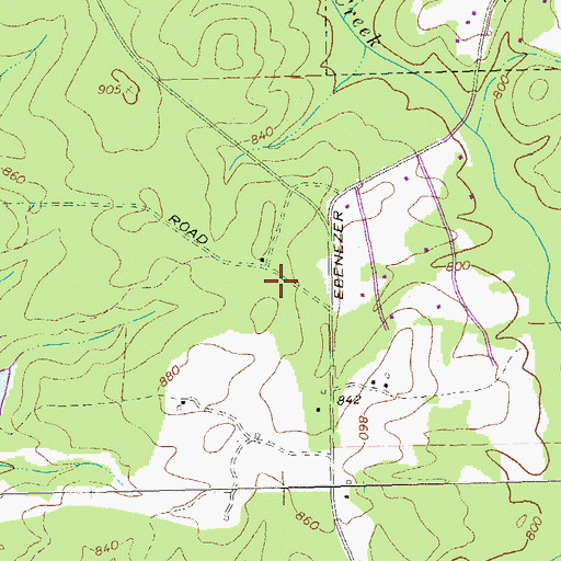 Topographic Map of The Summit, GA