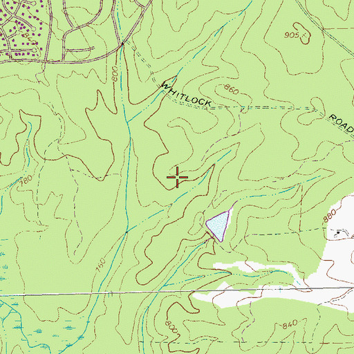 Topographic Map of The Terraces, GA