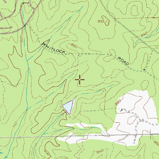 Topographic Map of Treillage, GA
