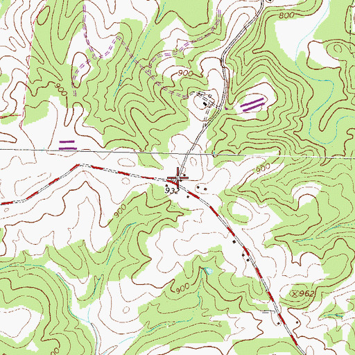 Topographic Map of Constantine, GA