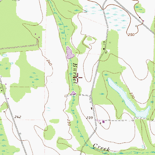 Topographic Map of Jeff Davis County, GA