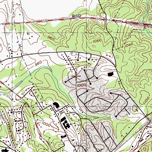 Topographic Map of Carriage Gate, GA