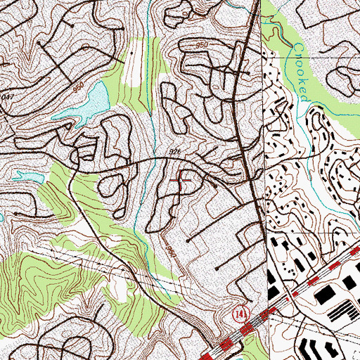 Topographic Map of Chelsea Park, GA