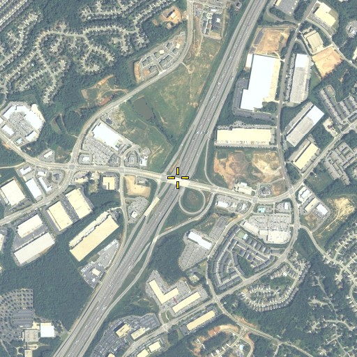 Aerial/Satellite Image of Exit 43, GA