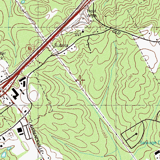 Topographic Map of Horizon Technology Distribution Center, GA
