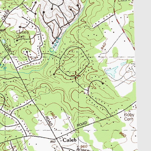 Topographic Map of Innsbrook, GA