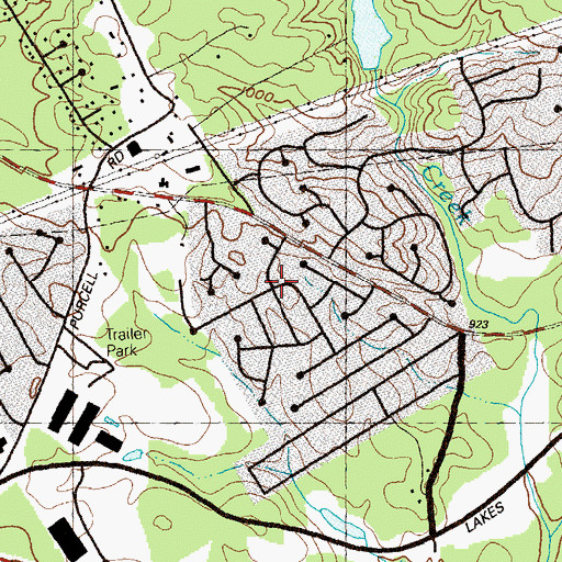 Topographic Map of Jackson Township, GA