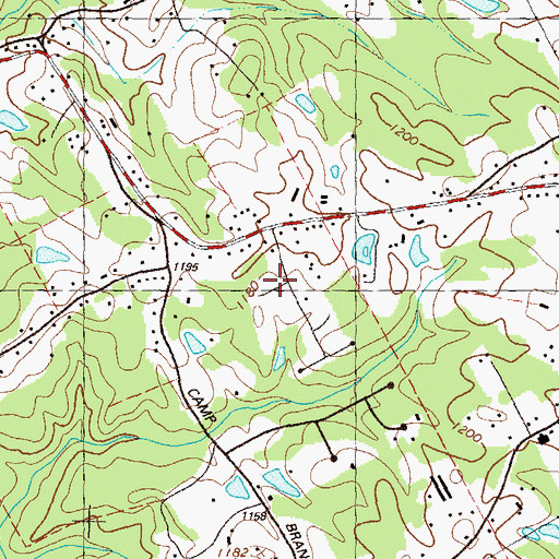 Topographic Map of Myrdell Estates, GA