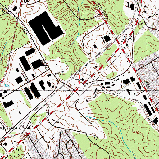Topographic Map of Southern Railway Museum, GA
