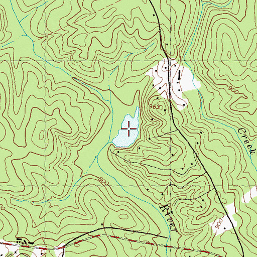 Topographic Map of Wages Lake, GA