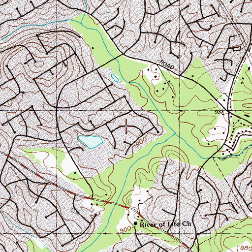 Topographic Map of Wyloway, GA